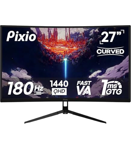 Amazon.com: Pixio PX278 Wave 27 inch 180Hz Refresh Rate Quad HD